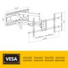 Full Motion, Crafted Steel, Extra Extension, TV Mount