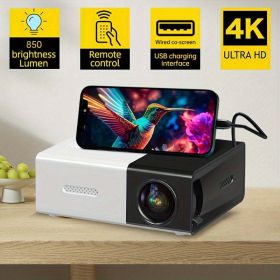 Portable Home Theater Projector Watch Anywhere on 60120 Inch Screen (Items: Mini Projector - Black)